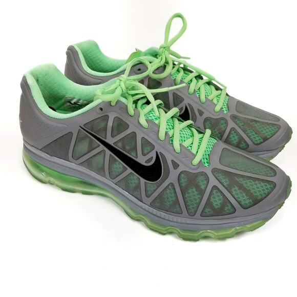 Nike Air Max+ Men's 2011 Cool Grey Neon Lime 429889-003 Size 13 - Picture 1 of 8